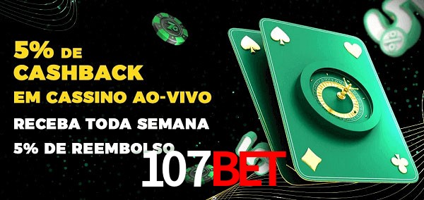 Promoções do cassino ao Vivo 107BET